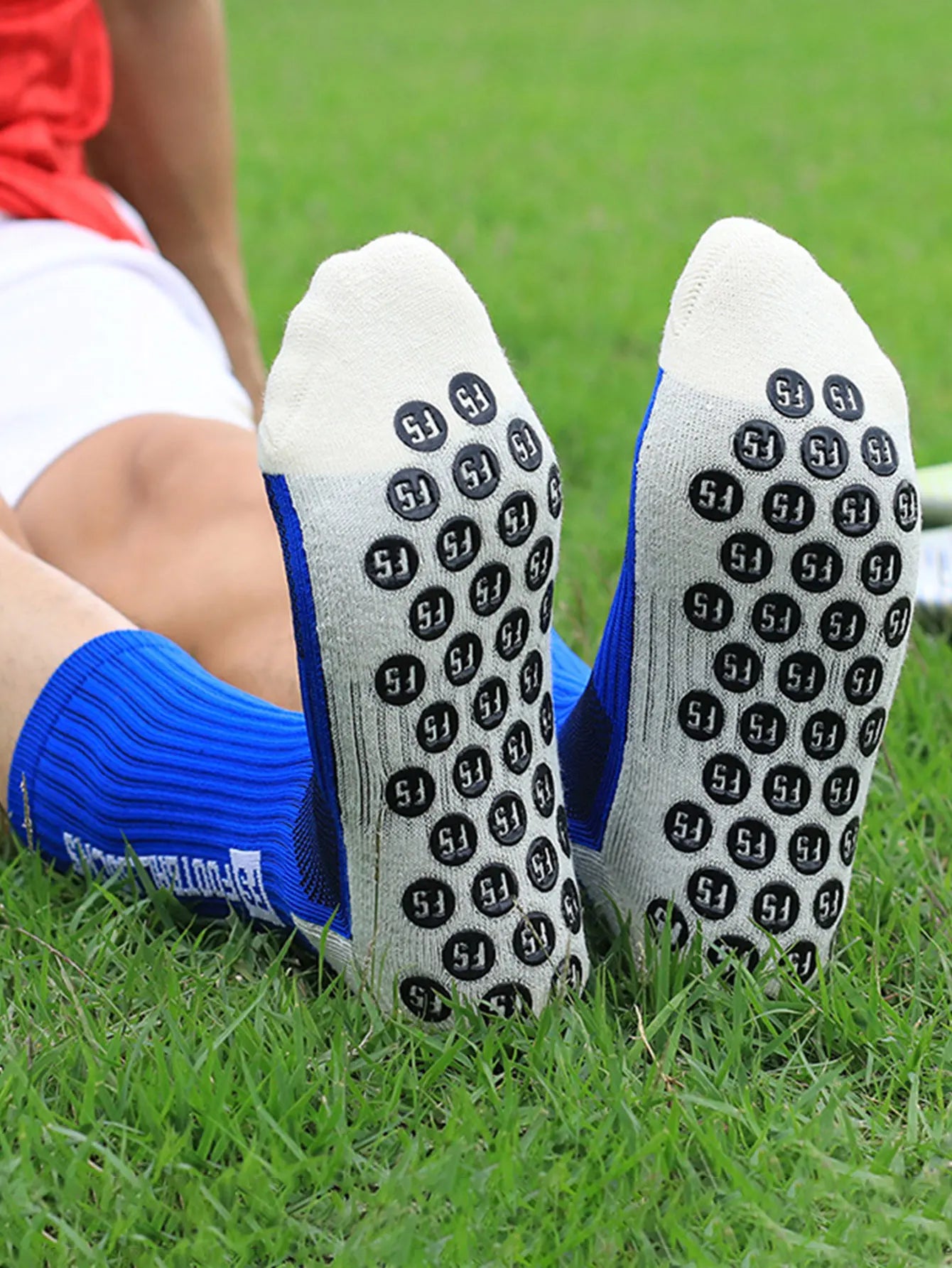 Calcetines de fútbol antideslizantes y antideslizantes para hombre, para fútbol, baloncesto, 4 pares