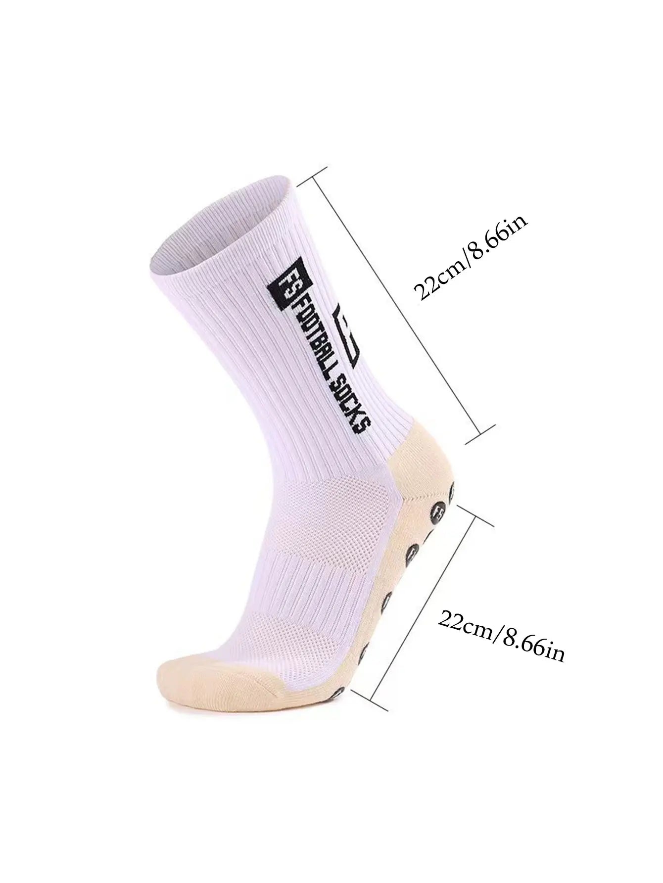 Calcetines de fútbol antideslizantes y antideslizantes para hombre, para fútbol, baloncesto, 4 pares