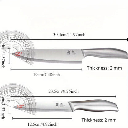 Juego de cuchillos de acero inoxidable de una pieza PLYS Cuchillo de cocina multiusos Cuchillo multiusos Cuchillo para melón y fruta