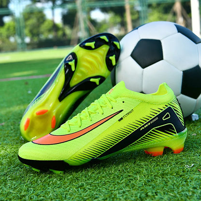 Zapatos de fútbol de alta calidad para hombre, botines de fútbol de césped antideslizantes para niños, botas de fútbol de entrenamiento TF/FG Chuteira Campo 35-45