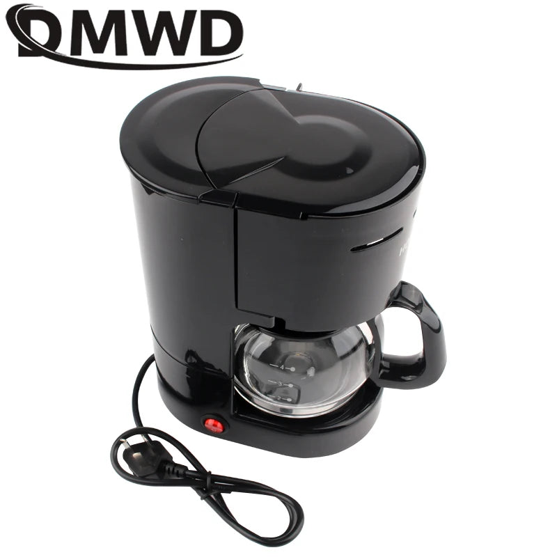 Cafetera eléctrica DMWD de 650 ml, cafetera semiautomática para el hogar, cafetera americana, cafetera espresso, 220 V