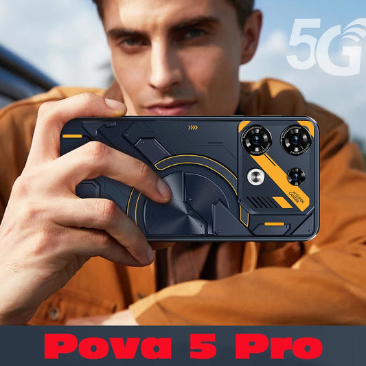 Pova 5 Pro teléfono móvil Original, Smartphone con Android, 16G + 1T, versión Global, Dual Sim, desbloqueado, 7.3HD