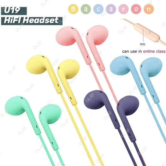 Auriculares intrauditivos estéreo universales de 3,5 mm, deportivos, para música, manos libres, con cable y micrófono para Xiaomi, Huawei y Samsung