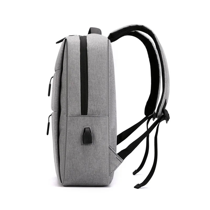 Mochila escolar para hombre y mujer, bolso de hombro multifuncional con carga USB, para ordenador de 15,6 pulgadas, para viaje de negocios