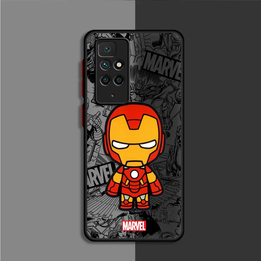 Funda de teléfono de dibujos animados Marvel Groot Spiderman para Xiaomi Redmi 9A 10C K40 Pro A1 9C 9 10 12C A2 9T, funda a prueba de golpes