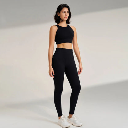 Conjunto ropa de ejercicio de Fitness sin costuras, ropa interior de entrenamiento de Fitness