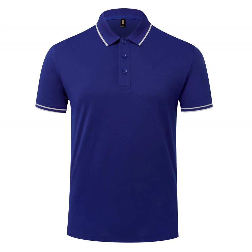 Polo informal a rayas para Hombre, Camiseta De alta calidad con cuello De manga corta, moda De verano, venta al por mayor